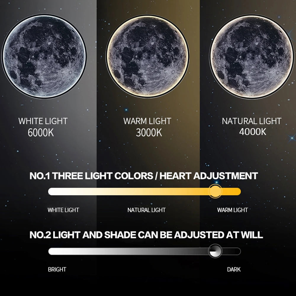 Moon Wall Light 3D Wall Light Remote Control