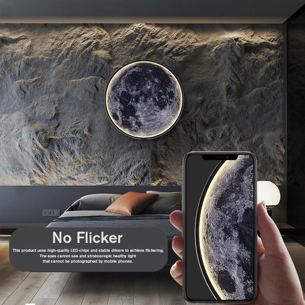 Moon Wall Light 3D Wall Light Remote Control