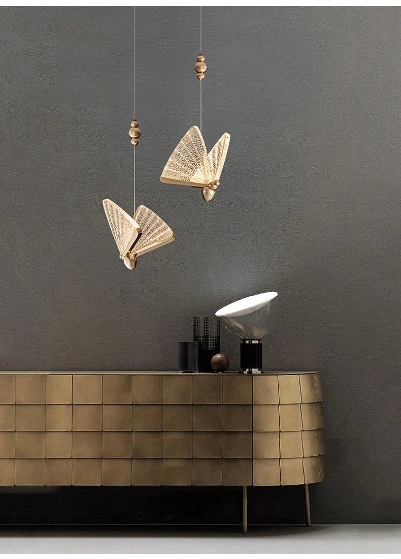 Butterfly Led Pendant Lights Nordic