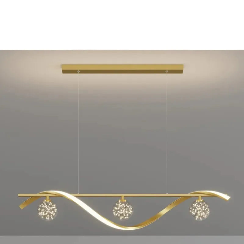 Modern Minimalist Led Chandelier Glass Ball
