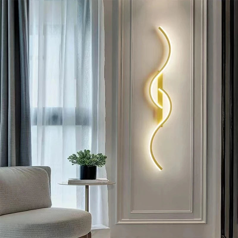 Modern LED Wall Lamp Minimalist Led Light Long Strip Wall Sconces