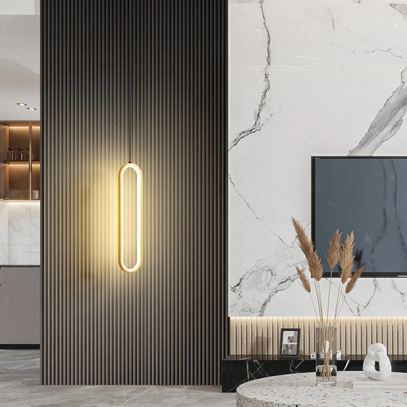 Modern Minimalist LED Pendant Light Chandelier