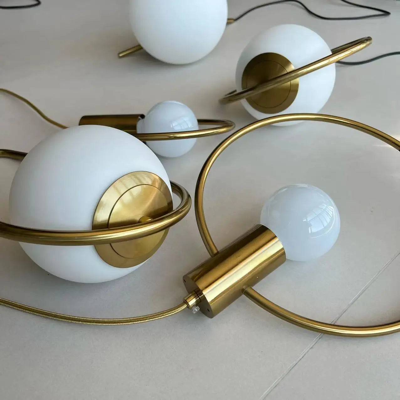 Modern Glass Ball Pendant Light Fixture Luminaire Hanging Lamps