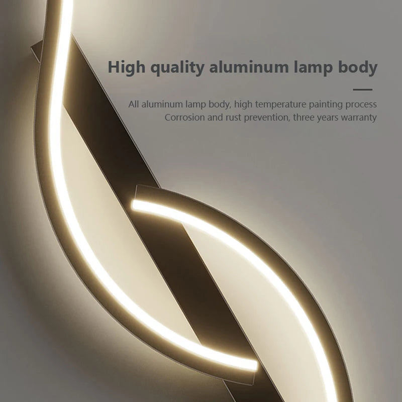 Modern LED Wall Lamp Minimalist Led Light Long Strip Wall Sconces