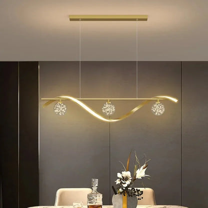 Modern Minimalist Led Chandelier Glass Ball