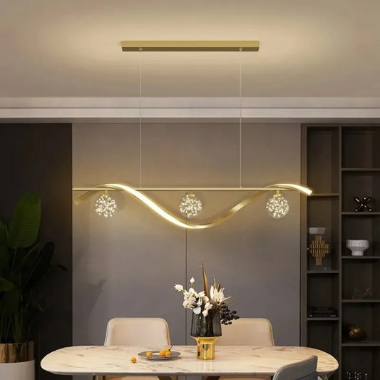 Modern Minimalist Led Chandelier Glass Ball